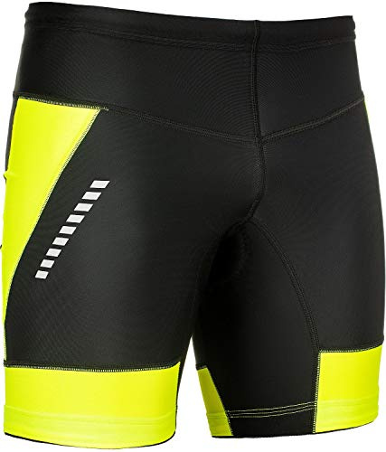 STANTEKS Unisex Radhose Kurz Fahrradhose Radlerhose mit 3D Coolmax Sitzpolster Atmungsaktiv Reflektoren Thermo Leggings SR0070
