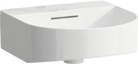 Laufen Sonar Handwaschbecken, ohne Hahnloch, mit Überlauf, 410x420mm, inkl. Ventilabdeckung, weiß, Farbe: Weiß - H8153410001091