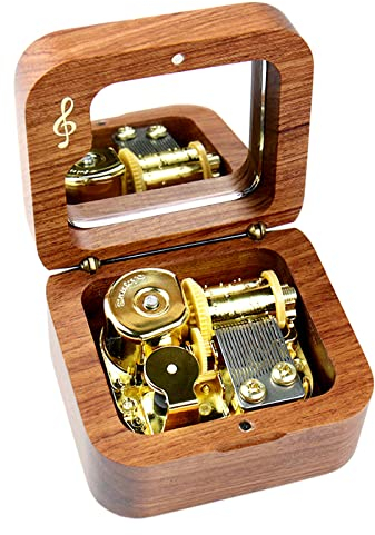 Sinzyo Howl's Moving Castle-Merry Go Round of Life Speldosa Trä Jul Alla hjärtans dag Födelsedagspresent (Nota musical rosenträd)