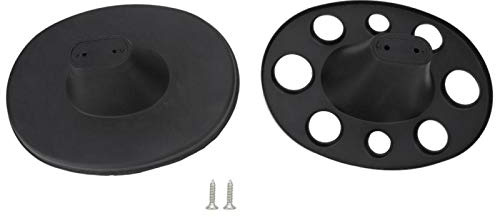 Uxsiya Accesorios de Cepillo de Pelo Soporte de Peine de plástico Soporte de Cepillo de Pelo para Uso doméstico para baño(Black)