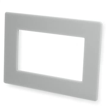 Double Light Switch Surround Acrylic Finger Plate Panel Socket (Grey Gloss)