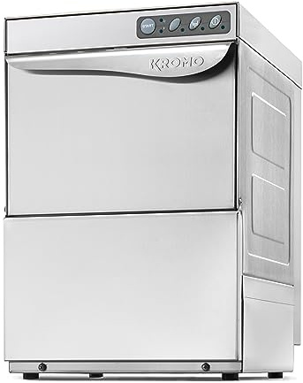 MBH - Lave-verres professionnel KROMO AQUA 35 en acier inoxydable SANS pompe de vidange. Lave-vaisselle pour cuisine industrielle de bar, restaurant et hôtellerie.