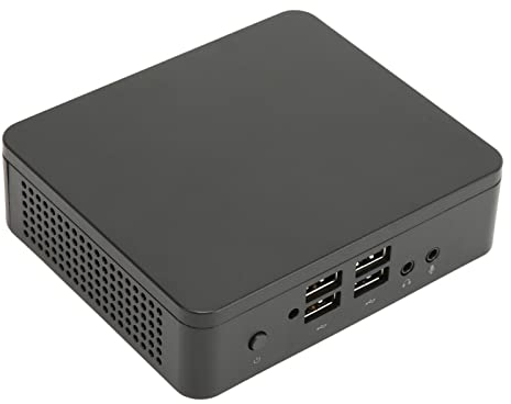 Mini PC 4 GB RAM 64 GB SSD, X5 Z8350-processor, 4K HDMI VGA-utgång, Gigabit Nätverkskort, USB3.0 Fläktlös Minidator för Företag Hemmakontor