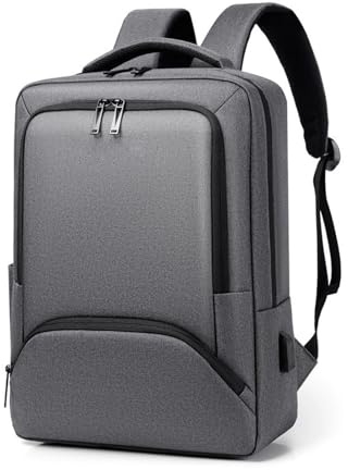 FANDARE Business Backpack Men Laptop Rucksack Travel Large Daypacks fits 15.6 Inch Laptop with USB Charging Port College School Computer Bag School Bag Grey