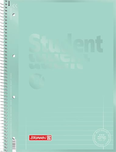 BRUNNEN Collegeblock Premium Student Colour Code | A4, Lineatur 27, 80 Blatt, mint
