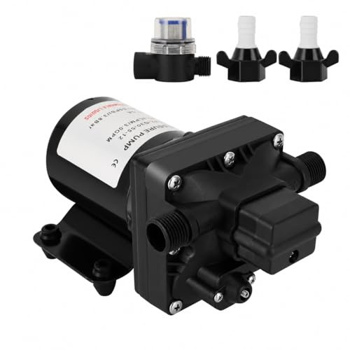 Wasserpumpe 12V für Wohnmobil, Modell 4008-101-E65, Heiß- und Kaltwasserspender, 55 Psi, 3 Gallonen Pro Minute, 7,5 Ampere, Selbstansaugend