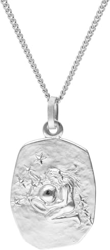 trendor Sternzeichen Wassermann Halskette Silber 925 15330-02 | eleganterTierkreiszeichen Anhänger für Damen oder Herren, Halsschmuck aus Sterlingsilber