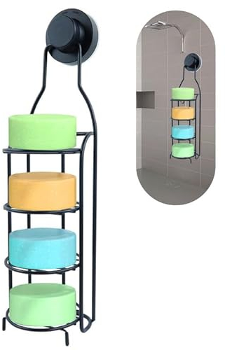 Soporte de barra de jabón de 4 niveles, soporte de barra de champú de acero inoxidable con ventosa fuerte, jabonera autodrenante para ducha, pared, jabonera para pared de baño y fregadero de cocina