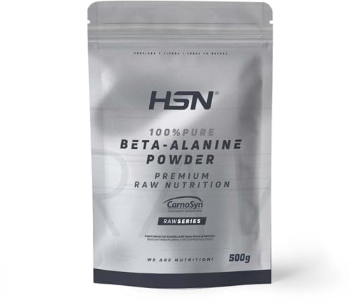 HSN Beta-alanina CarnoSyn® Beta-alanine en Polvo - Sin Sabor 500g | 4g Beta-Alanina por Dosis Diaria. 100% Pura Sin Añadidos. Pre-Entreno Sin Estimulantes. No Incluye Dosificador