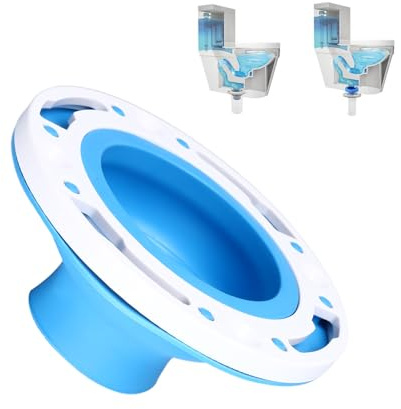 Gavigain Drenaje de Inodoro Universal,Kit de reparación de Bridas de Inodoro, Kit de Repuesto de Brida de Inodoro de fácil instalación ABS de Silicona para tubería de 4 Pulgadas y 5 Pulgadas