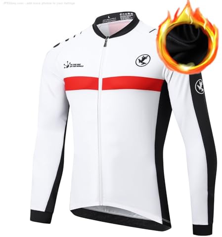 UGLY FROG 2024 Inverno，Vello，Magliette,Ciclismo Uomo, Maglia Maniche Lunghe，Abbigliamento，Mountain Bike Waer per Temperatura Esterna 5-15°C
