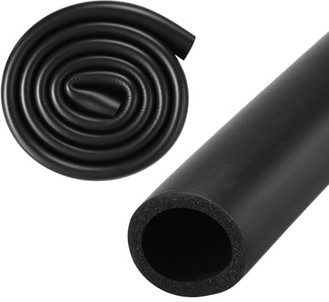 M METERXITY Tube en Mousse d'Isolation de Tuyau, 30mm ID 40mm OD 1m de Longueur, Tube en Mousse Souple et Flexible pour l'Isolation de Tuyaux pour Support de Poignée/Guitare [Noir]