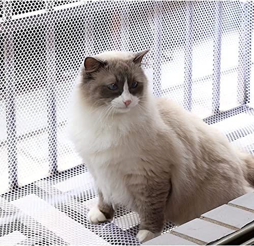 SAFWELAU Mulchfolie Sechseckige Pflanzenmasche Geflügelzaunnetze zum Hasen Eichhörnchen Welpen Katzen, Maschendrahtzaun aus weißem Kunststoff mit festen Trägern(0.8x15m/2.6x49ft)