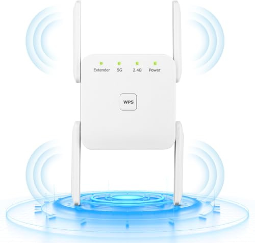 Ripetitore Wireless Wifi Extender e Access Point, Porta LAN, Potenzia la Tua Copertura Wi-Fi, Amplificatore WiFi, Compatibile con Tutti i Modem Router Wifi, Supporta Modalità Ripetitore/Rou (Bianco)