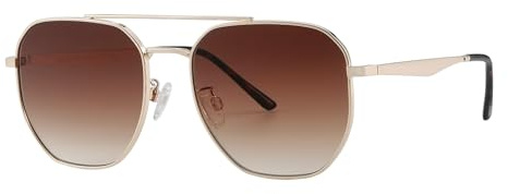 JOOX große quadratische Flieger Sonnenbrille für Damen und Herren, uv400 Schutz und Retro Metall Pilotenrahmen