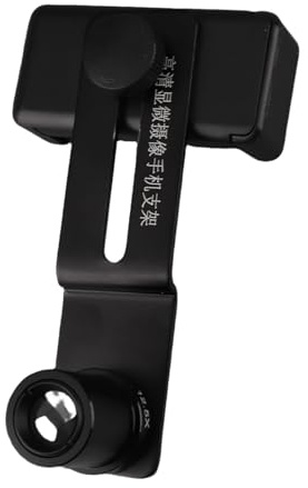 Mikroskop-Objektiv-Handy-Adapter, Metall-Mikroskop-Smartphone-Kamera-Adapter, mit 12,5-fachem Mikroskop-Okular, für Mikroskop-Okularrohr 23,2 Mm