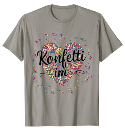Konfetti im Herzen Fasching Kostüm T-Shirt
