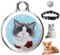 XPJBKC GPS Tracker Katze, Mini Katzen Tracker, Hunde Tracker mit Halsband, Tractive GPS Tracker für Katzen, Wasserdichter Haustier Tracker, Echtzeit-Standortverfolgung von Hunden und Katzen