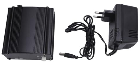 1-Kanal 48-V-Phantomspeisung mit Adapter, Bonus+XLR 3-poliges Mikrofonkabel für jedes Kondensatormikrofon Musikaufnahmegerät