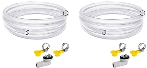 Comphic Manguera de Aire Acondicionado Portátil de 10 Pies, Kit de Drenaje de CA con Conector de 3/5 Pulgadas