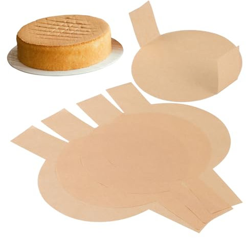 TOPPERFUN 100hojas Papel Para Moldes Redondos Antiadherente Para Pasteles Tarta De Queso y Freidoras De Aire