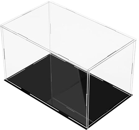 ZIUBMVDYC Acryl-Vitrine, Transparente, figurensichere Schutzbox, Sammlerstücke, Modelle, Schmuckaufbewahrung, Arbeitsplattenwürfel, HomeOrganizer, Selbstmontage(40x35x40CM)
