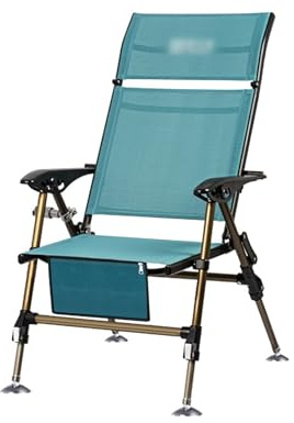 Angelstuhl Angelstuhl Faltbarer Loungesessel Verlängerte Stretchbeine Verstellbare Rückenlehne Campingstuhl Outdoor Klappstuhl