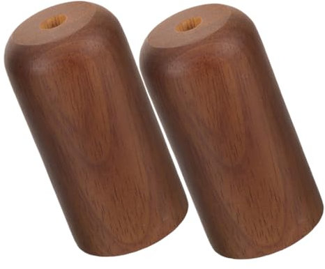 POPETPOP 2pièces Embouts De Lampe Bois Pour Lampes De Table Lampadaires Et Lustres Diy Avec Motifs De Grain Naturels
