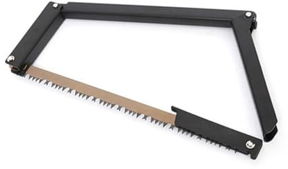 Wouueso Scie pliante portable pour camping en plein air, scie à main multifonctionnelle en alliage d'aluminium pour la récolte du bois, compacte et