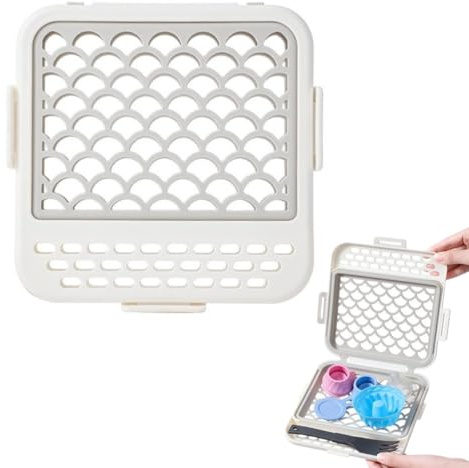 Eawfgtuw Für Silikon-Geschirrspüler-Caddy Korb für Kleinteile-Halter, Babyflaschen-Zubehör, Waschen, Besteck-Organizer, hitzebeständiger oberer Geschirrkorb, sicherer Küchenutensilien-Reiniger
