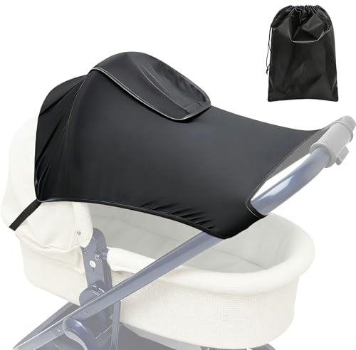 Forbabe Universal Sonnensegel Kinderwagen mit Sichtfenster Wasserdicht