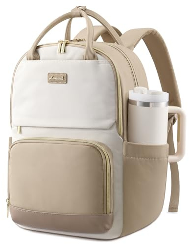 LOVEVOOK Rucksack Damen, 17.3 Zoll Laptop Schulrucksack Teenager mit Großem Flaschenfach, Wasserdicht Arbeitsrucksack Backpack, Elegant Schultasche Tagesrucksack Daypack Woman für Uni Schule Reise