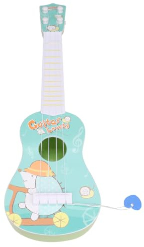 FIXOSHEE Guitare Cordes pour Garçon Fille Motif Hérisson Bleu Ciel Instrument Musical Éducatif Plastique Sûr Développement Imagination et Écoute