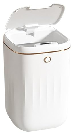 KIMISS Poubelle Automatique 20L Capteur Contact Poubelle électrique étanche pour Cuisine et Salle de Bain avec un Design Moderne (Version rechargeable)