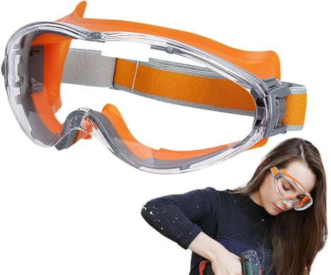 Protector de ojos para carpintería, protector duradero contra salpicaduras, gafas de mano de obra a prueba de polvo, lentes resistentes a los impactos, visera de seguridad comercial | Gafas de