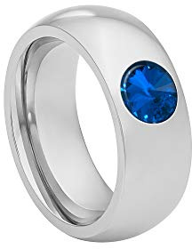 Heideman Damenring Coma 8 Silber Edelstahl mit Kristallstein poliert | Coma Statement-Ring Gold, Edelstahl, breiter matter Bandring mit Rivoli-Kristall, Damenring, nickelfrei, Geschenk