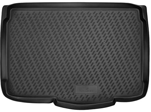 WALSER XTR Kofferraumwanne für Opel Corsa E 2014-2019, unterer Ladeboden, 100% passgenaue Antirutschmatte Auto, Gummimatte Auto, Kofferraum Schutzmatte, Auto Gummimatten