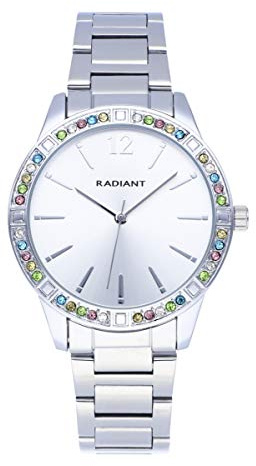 RADIANT RELOJ RADIANT - SHINNY PASTELS 38MM SILVER DIAL SS BRACE / 3 ATM
