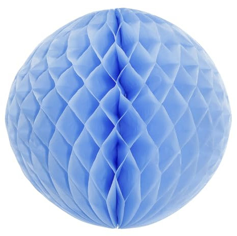 Deco Woerner Blauer Wabenball schwer entflammbar, B1 30 cm Ø