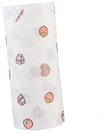 HOMSFOU 2 Rollen Einwegservietten Papierserviette Einweghandtuch Wasser mit einem Papiertuch aufsaugen Wasser aufnehmen Gewebe Saugfähiges Papier Ölabsorbierendes Papier Küchenpapier