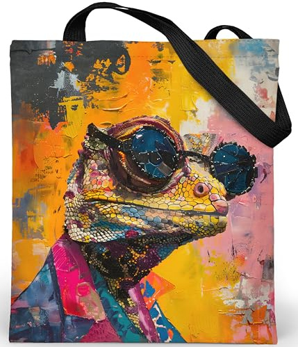Loxato Tote Bag Damen Samt - Stofftasche mit Reißverschluss Innentasche | Samtgewebe, Jutebeutel, Stoffbeutel, Schultertasche Damen Groß, Aesthetic, Bedruckt, B37 H42 cm