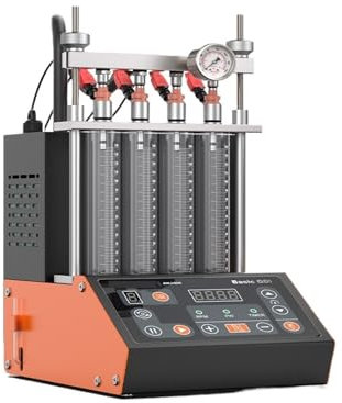 DMETE Testeur d'injecteurs, Testeur d'injecteur de Carburant à ultrasons for Voiture ANJ400 GDI, Nettoyeur de buse de Voiture à ultrasons