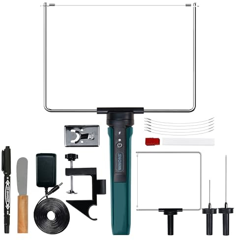WINONS Professionell Het Polystyren Storlek, WFC0010 Polystyren Skärmaskin med Max Temperatur 450 °C och Bredare Skärområde, Polystyren Het Kniv med Tysk Standard (15 st)