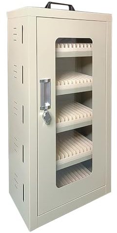 Coffret Casier Téléphone Portable, Boîte de Verrouillage du Téléphone avec Cadenas, Armoire de Chargement de Téléphone Portable for Bureau, école, Salle de Classe, Usine(38x22x75cm/15x9x29.5in)