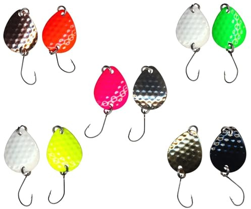 10 FTM Bilg Spoons - 1,7g Forellenblinker zum Spinnfischen auf Forellen & Barsche, Blinker zum Forellenangeln, Spoonblinker