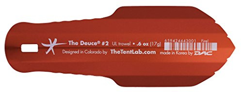 TheTentLab(R Deuce(R) of Spades™Ultralight Backpack Trowel in Three Sizes (#2, Fire!, .6oz)