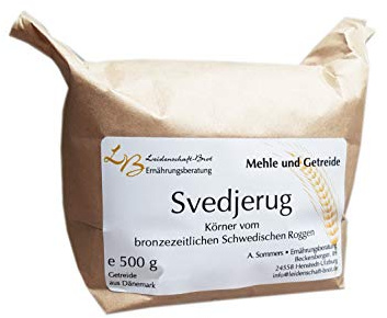 1000 g Schwedenroggen (Svedjerug) ganze Körner, entspelzt