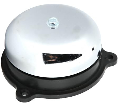100mm 4in Electric Time Bell, No-Sparking Signal Alarm for School Factory Agencies, All Purpose Door Bell for Schools Fire Alarm(220V)