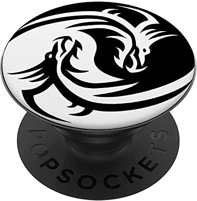 Yin Yang Dragon Pop Socket for Phone PopSockets Yin Yang PopSockets Swappable PopGrip