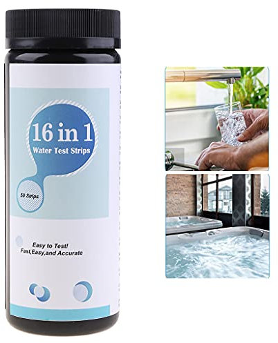kefu01 Folewr Trinkwasser-Testkit Teststreifen für Härte, Chlor, Fluorid, Spuren von Schwermetallen, pH-Balance und mehr